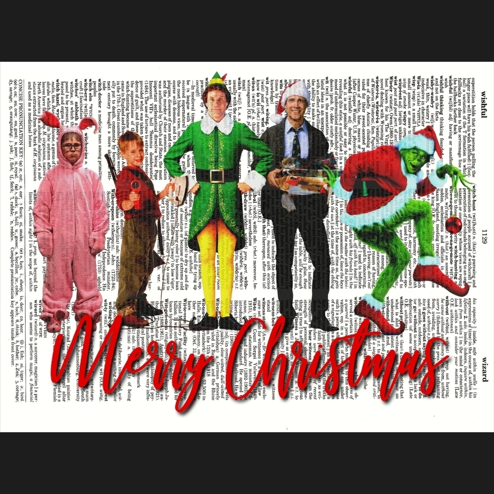 Christmas Movie Legends Dictionary Art Print - Picture 4 of 4